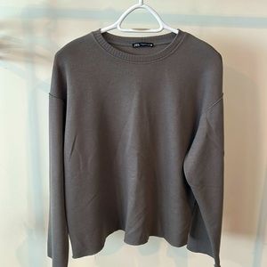 Zara basic long bell sleeve tee